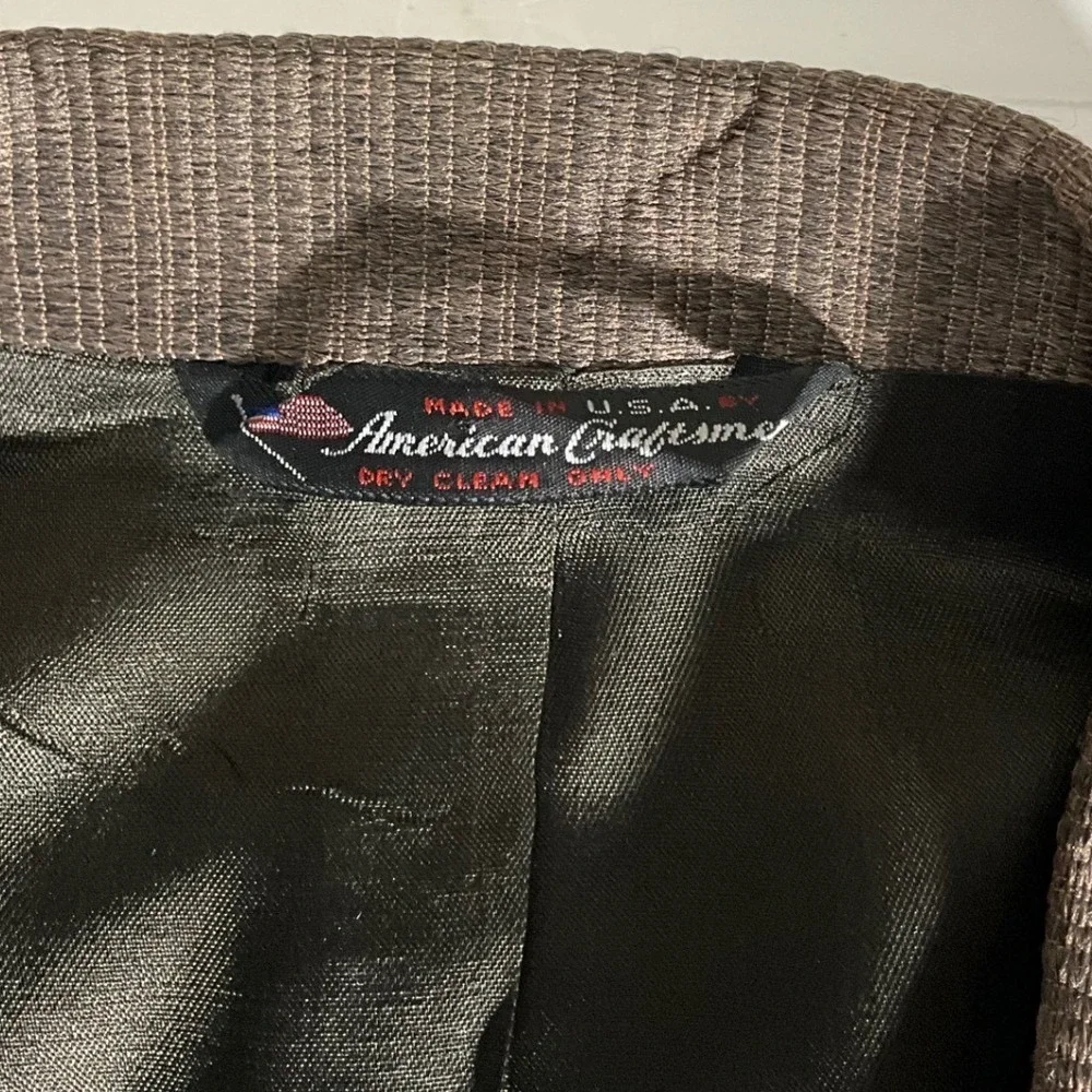 Sheplers Vintage Western Blazer Brown Faux Suede Yoke Sport Coat Mens 42R